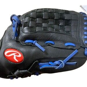 Rawlings Baseball/Softball Glove/Mitt~Black Leather~Adult 12" Left Hand~New NWOT